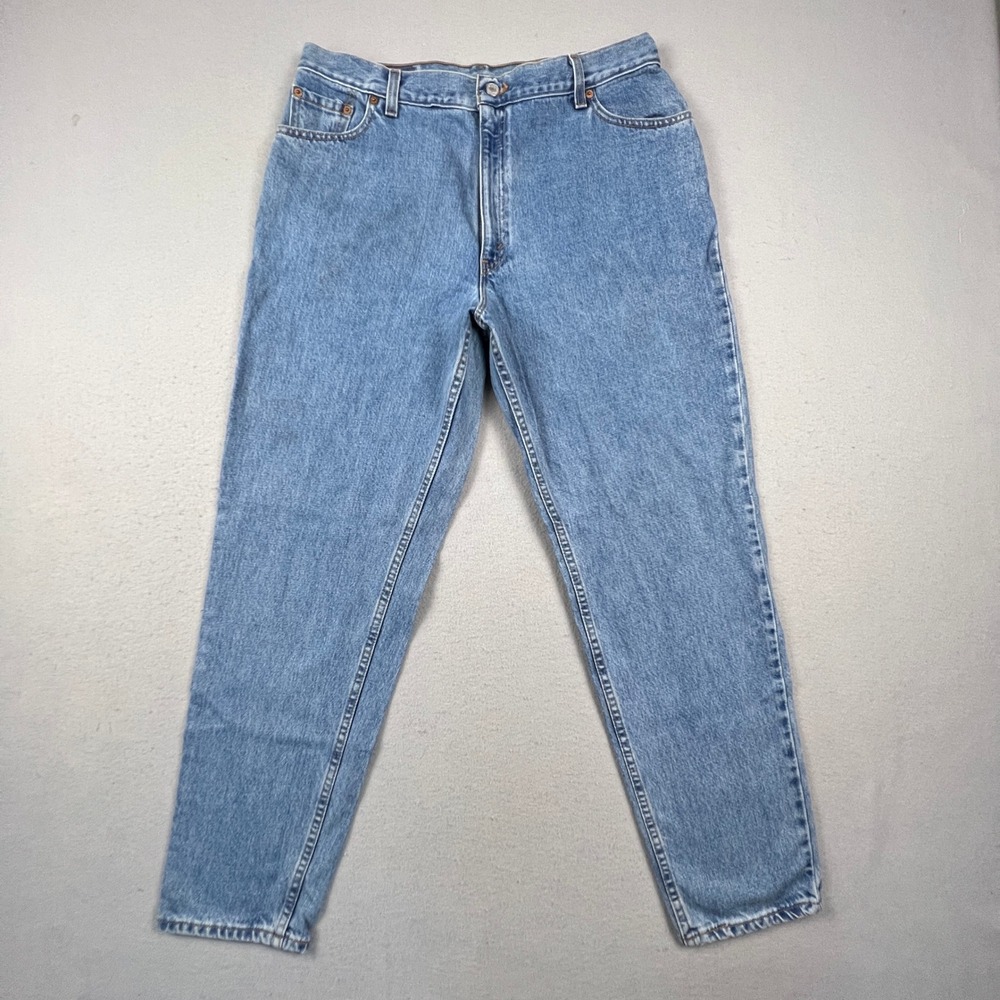 Vintage Levi's 550 Relaxed  Fit Jeans Womens 18 Reg Blue Tapered 90s Made in USA